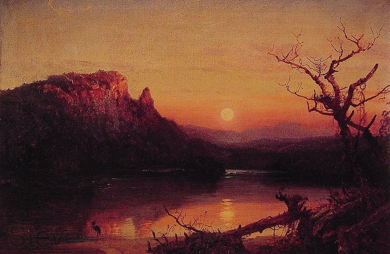 Jasper Francis Cropsey Sunset Eagle Cliff Spain oil painting art